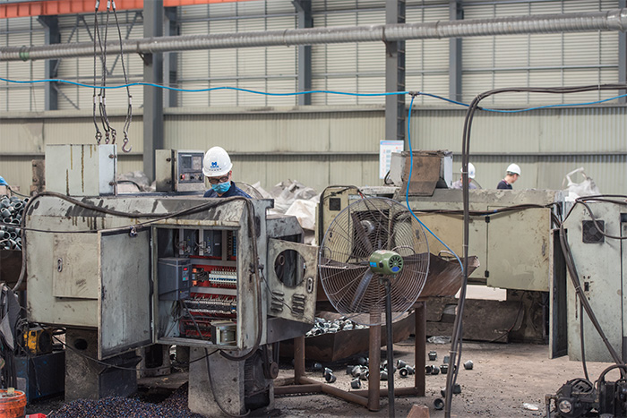 枣庄网架配件-锥头加工车间